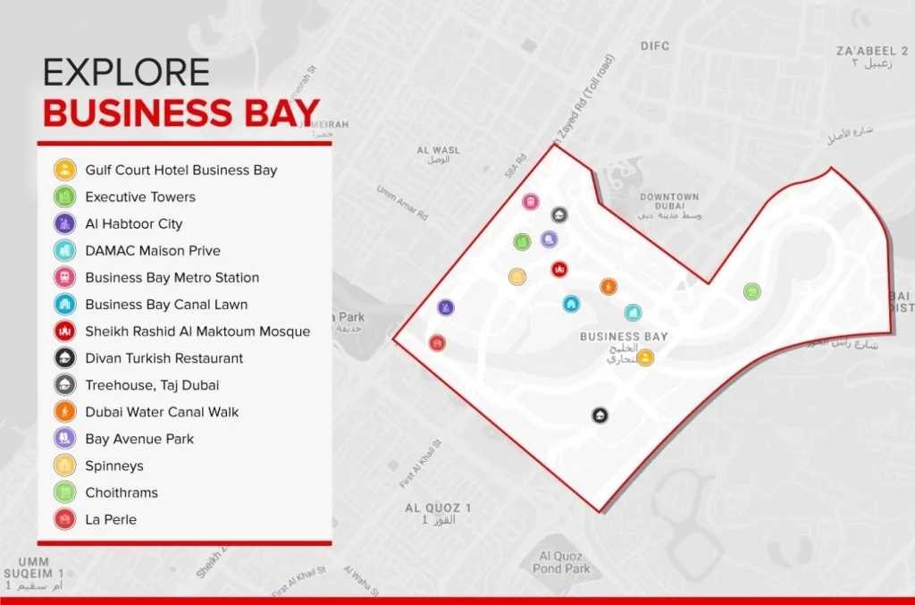 Business Bay Map